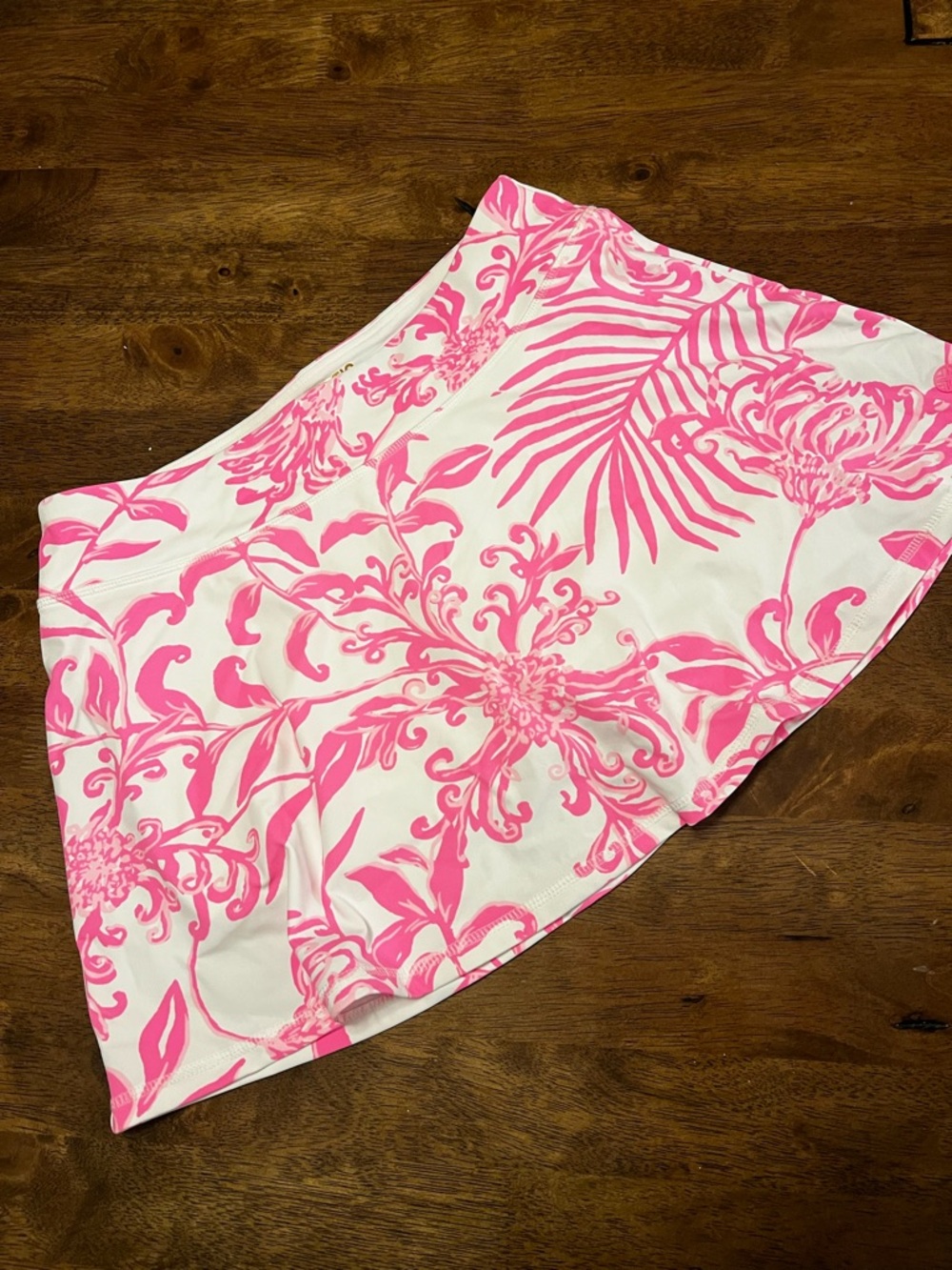 NWOT Lilly Pulitzer Luxletic Rousseau Pink GLISTEN IN THE SUN AILA Skort M - Picture 5 of 14